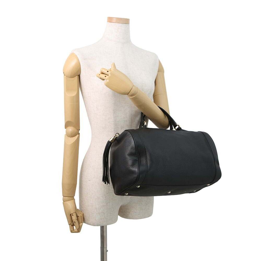 GUCCI Black Leather Boston Bag - Picture 4 of 16